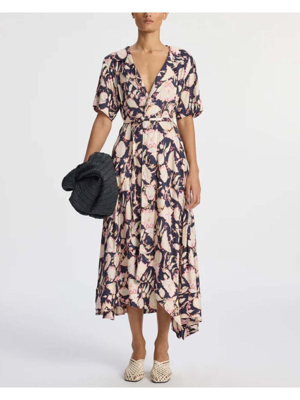 A.L.C. Emery Dress in Maritime Navy Multi 4 NWT